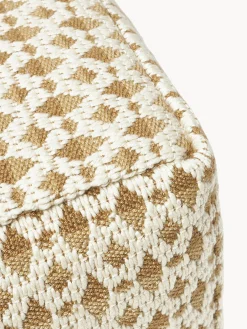 Pouf da esterno con motivo intrecciato Yamir