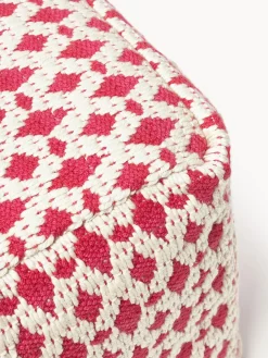 Pouf da esterno con motivo intrecciato Yamir