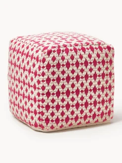 Pouf da esterno con motivo intrecciato Yamir
