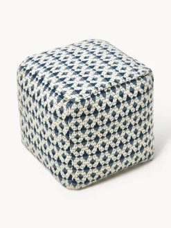 Pouf da esterno con motivo intrecciato Yamir