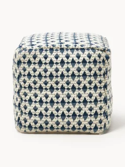 Pouf da esterno con motivo intrecciato Yamir