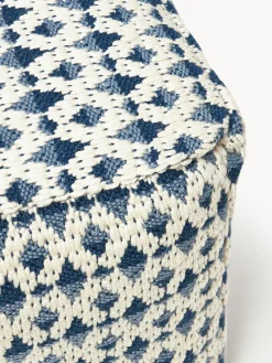 Pouf da esterno con motivo intrecciato Yamir