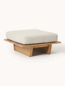Pouf da giardino in legno di teak Eiko