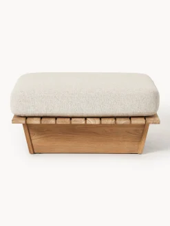 Pouf da giardino in legno di teak Eiko