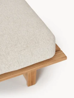 Pouf da giardino in legno di teak Eiko