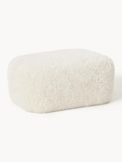 Pouf grande in teddy Wolke