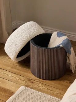 Pouf imbottito con contenitore Nala