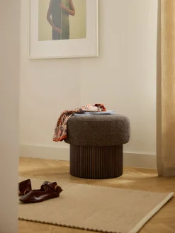Pouf imbottito con contenitore Nala