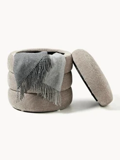 Pouf imbottito con contenitore Alto