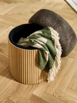 Pouf imbottito con contenitore Nala Small