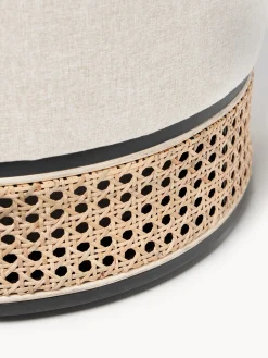 Pouf imbottito con intreccio viennese Mara