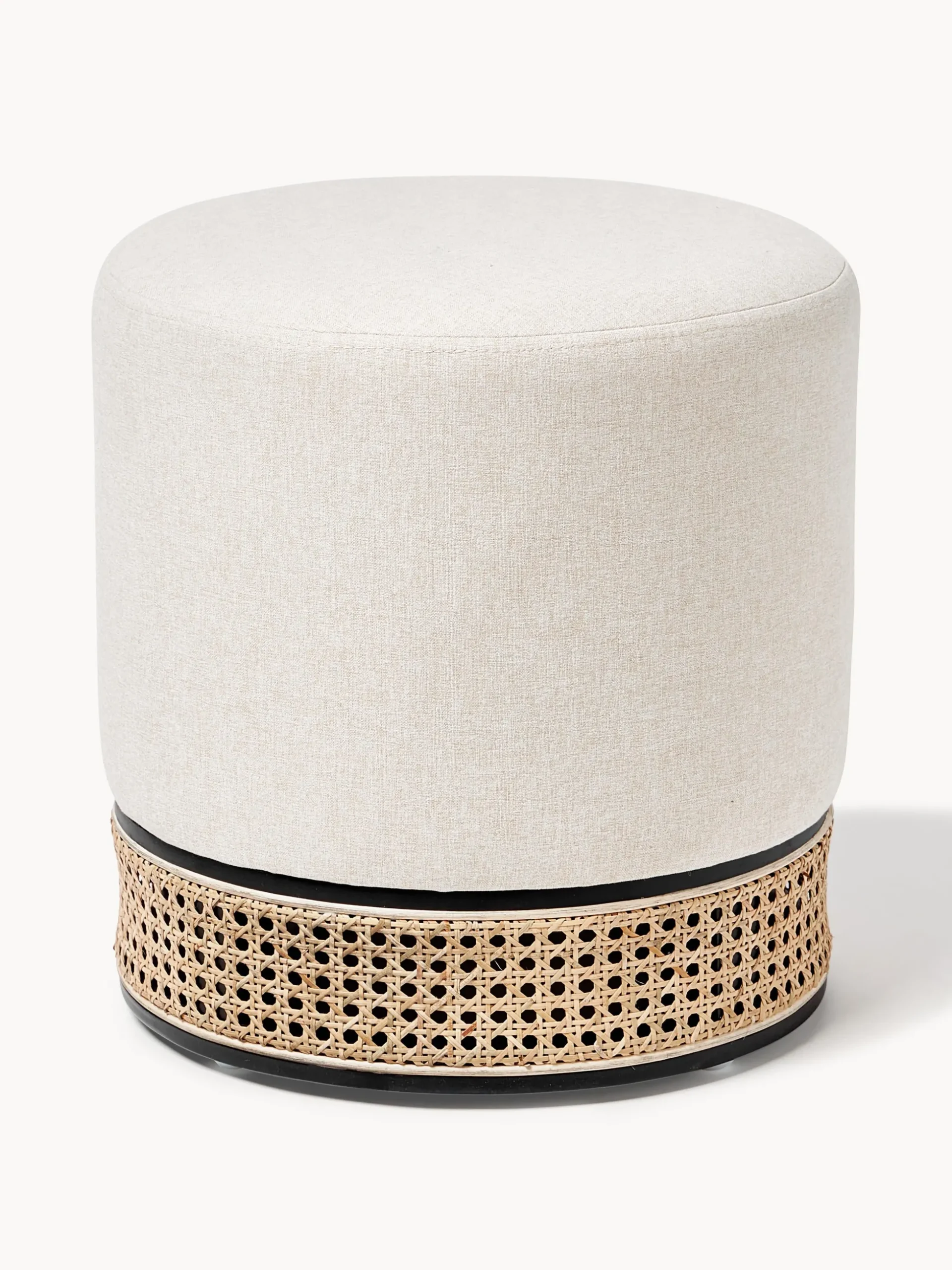 Pouf imbottito con intreccio viennese Mara