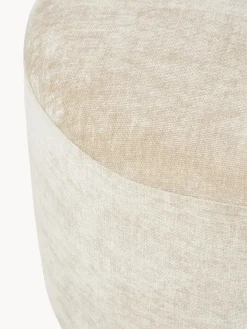 Pouf imbottito con piedini a sfera effetto marmo Lino