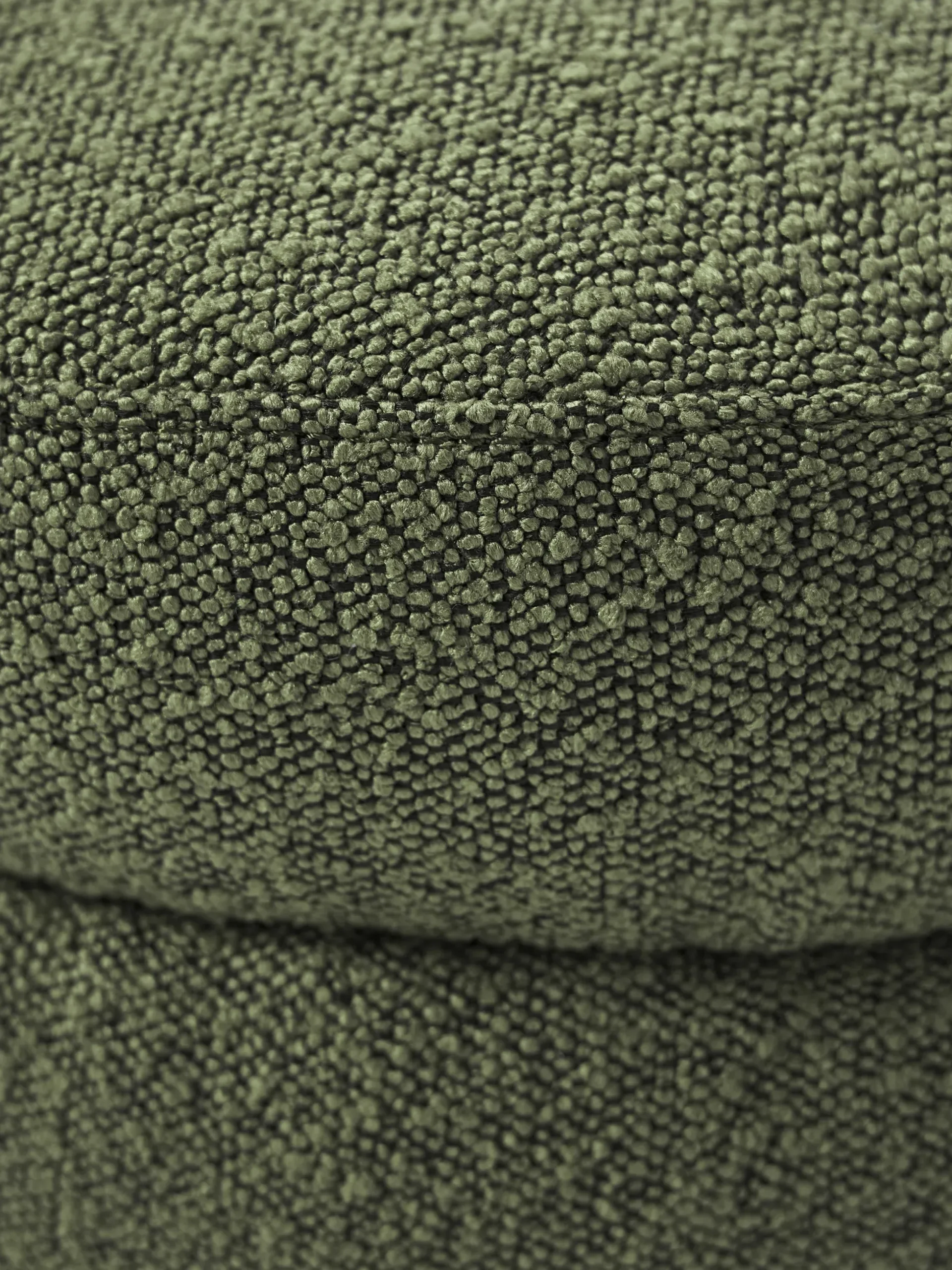Pouf imbottito in bouclé Alto