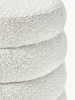 Pouf imbottito in bouclé Alto