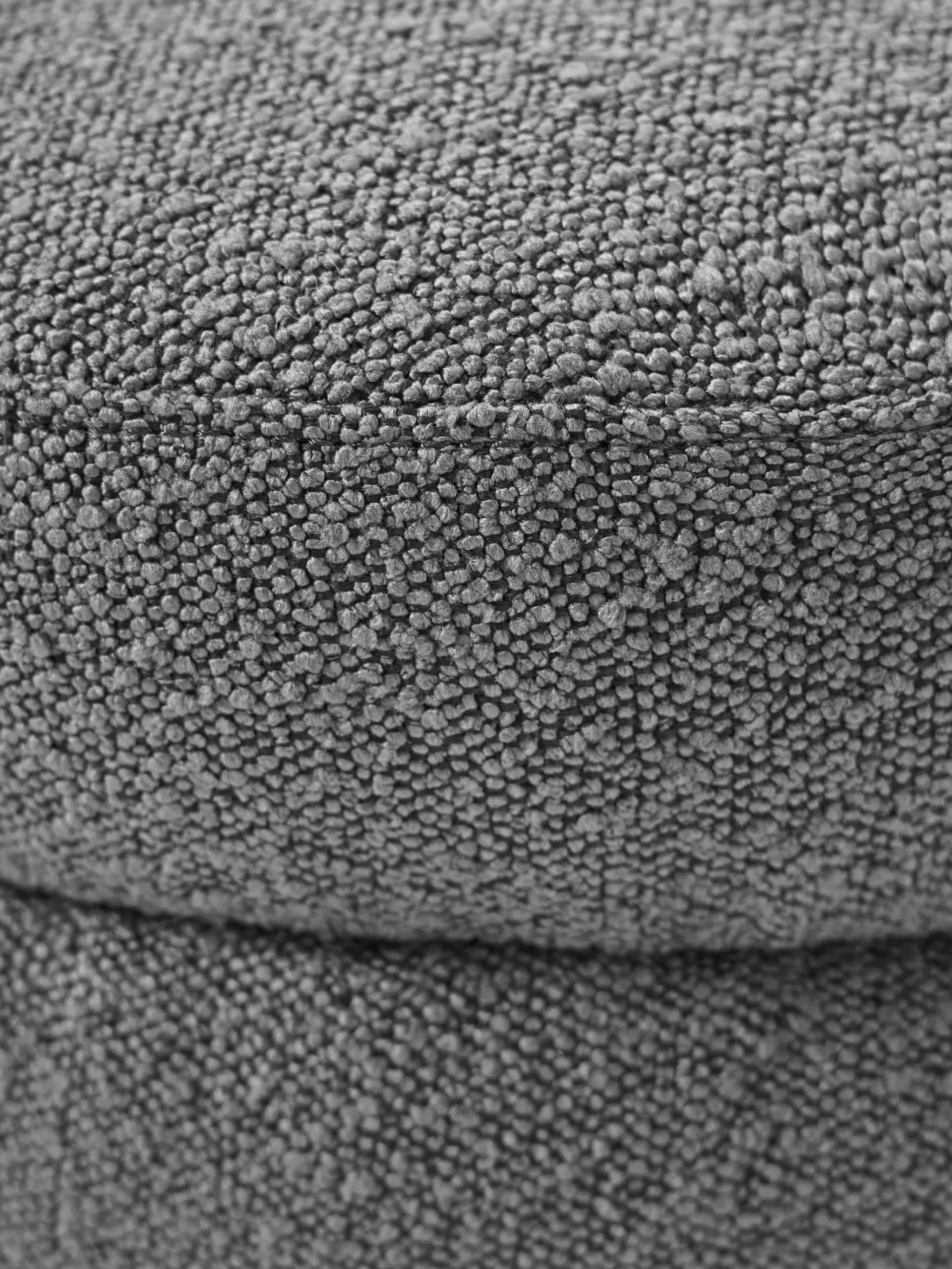Pouf imbottito in bouclé Alto