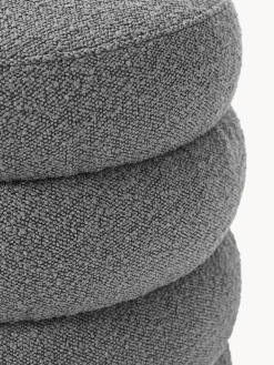 Pouf imbottito in bouclé Alto