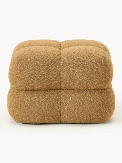 Pouf imbottito in bouclé Ellie
