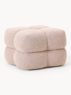 Pouf imbottito in bouclé Ellie