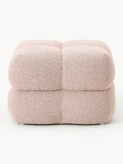 Pouf imbottito in bouclé Ellie