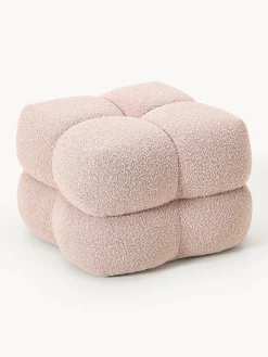 Pouf imbottito in bouclé Ellie
