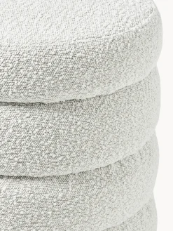 Pouf imbottito in teddy con contenitore Alto