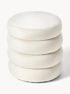 Pouf imbottito in velluto Alto