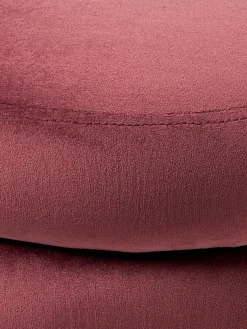 Pouf imbottito in velluto con contenitore Alto