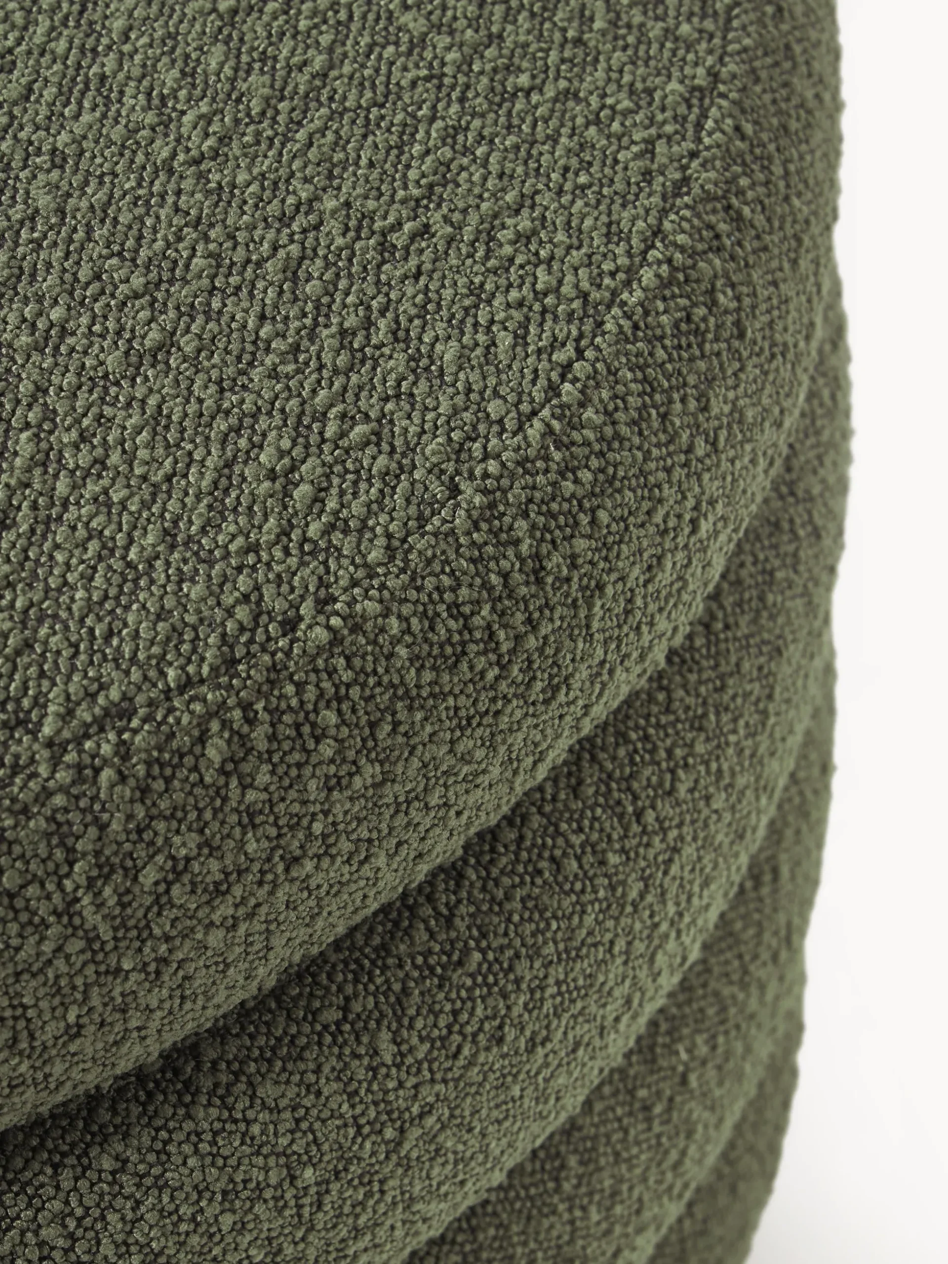 Pouf imbottito XLin bouclé con vano contenitore Alto
