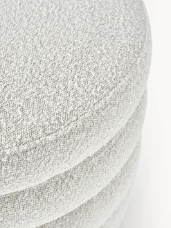 Pouf imbottito XLin bouclé con vano contenitore Alto