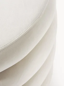 Pouf imbottito XLin velluto con vano contenitore Alto