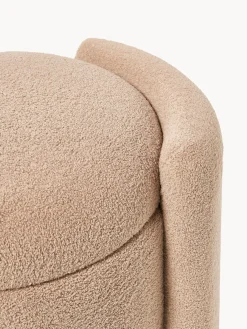 Pouf in teddy con spazio contenitore Benji
