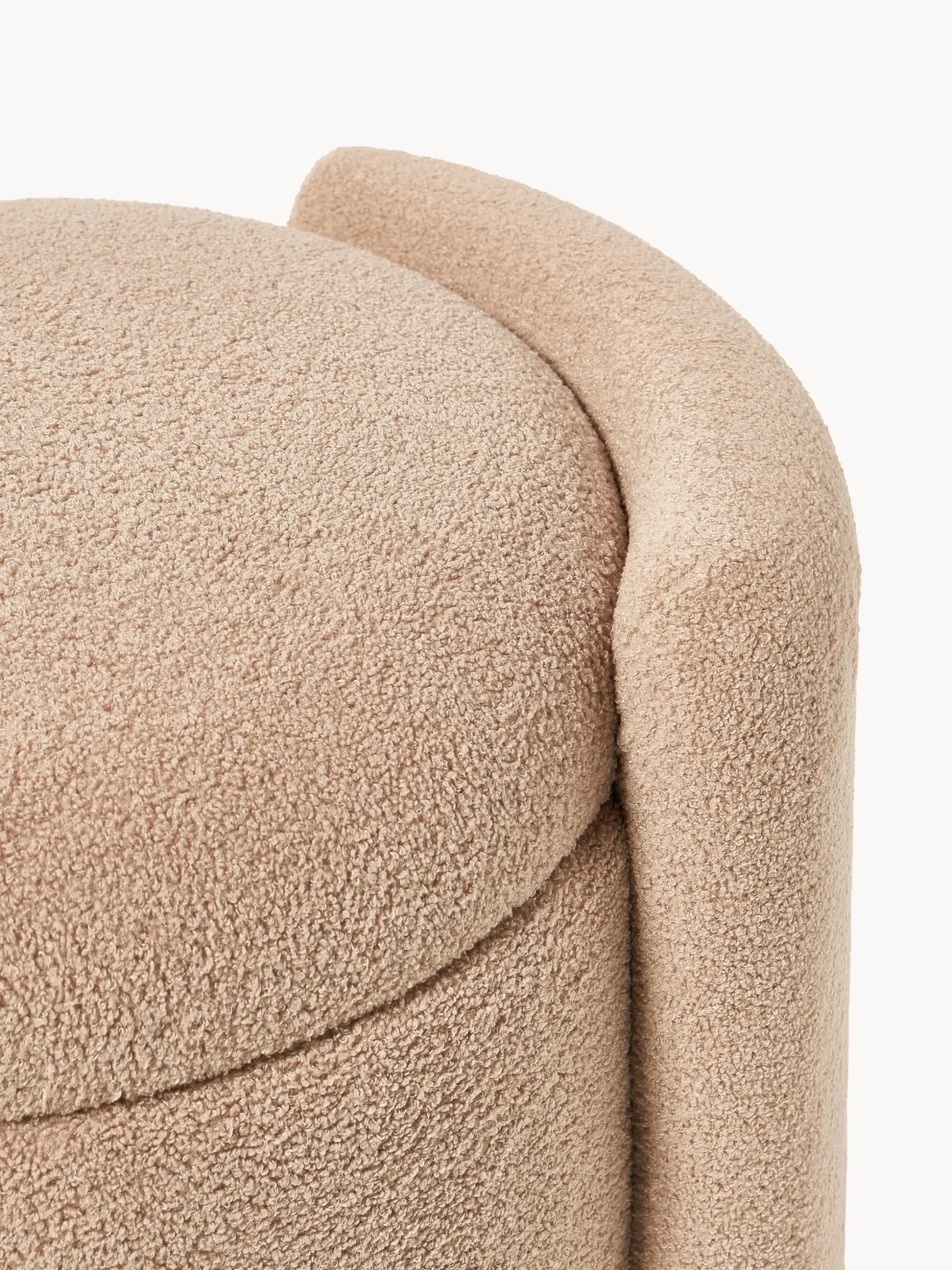 Pouf in teddy con spazio contenitore Benji