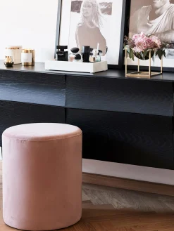 Pouf in velluto Daisy