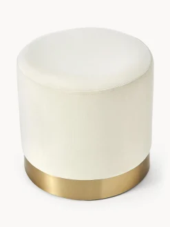 Pouf in velluto Orchid