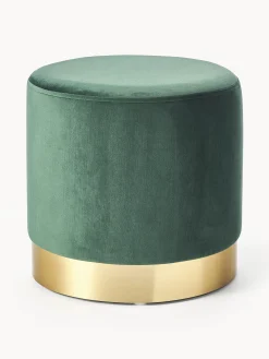 Pouf in velluto Orchid