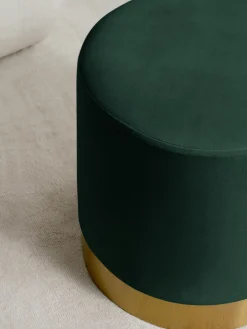 Pouf in velluto Orchid
