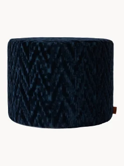 Pouf in viscosa Fossile