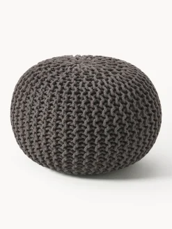 Pouf lavorato a maglia fatto a mano Dori