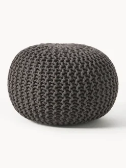 Pouf lavorato a maglia fatto a mano Dori