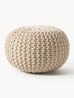 Pouf lavorato a maglia fatto a mano Dori