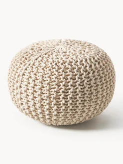 Pouf lavorato a maglia fatto a mano Dori