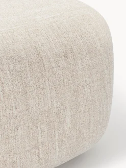 Pouf ovale in bouclé Wolke