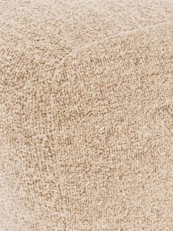 Pouf ovale in bouclé Wolke