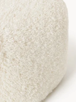 Pouf ovale in teddy Wolke