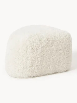 Pouf ovale in teddy Wolke