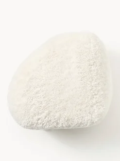 Pouf ovale in teddy Wolke