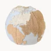 Pouf per bambini fatto a mano World Map
