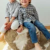 Pouf per bambini fatto a mano Back To School