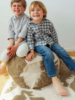 Pouf per bambini fatto a mano Back To School